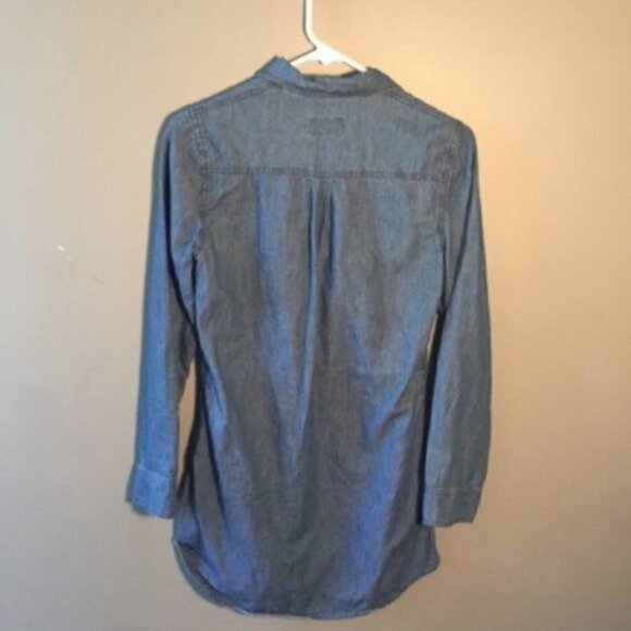 Ci Sono Tunic Dress Denim Chambray - Picture 8 of 8